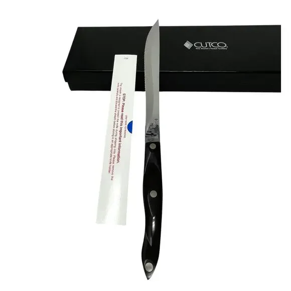 Cutco #1834CD Premium Carving Set Open Gift Box 9” Carver Knife & Fork USA - Picture 4 of 13